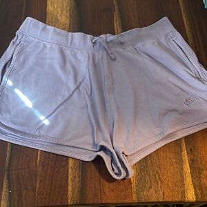 nike purple lounge sweat shorts